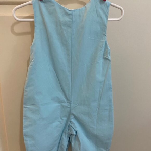 NWT Lil Cactus Smocked Embroidered Christmas Santa Romper Size 3-6MO - Picture 2 of 12